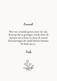 Warme condoleancekaart geïllustreerd meisje en vallende ster 3