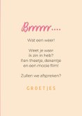 Warme winterse groet van hond met wintermuts 3