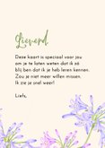 Wenskaart agapanthus bloemen dikke knuffel 3
