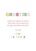 Wenskaart fotocollage kaart met eigen foto groetjes 3