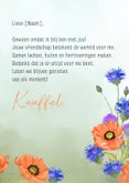Wenskaart klaprozen en korenbloemen 3