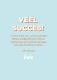 Wenskaart lucky cat succes met je eindexamens 3