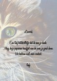 Wenskaart met getekende poes 3