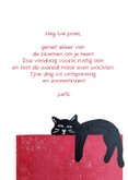 Wenskaart met luie poes 3