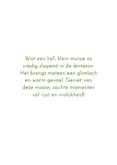Wenskaart met slapend muisje 3