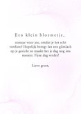 Wenskaart vaas met roze zomerbloemen 3