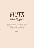 Wenskaartje nuts about you met schattige eekhoorn 3