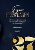 Wereldbol zakelijke kerstkaart stijlvol gouden 2027 3