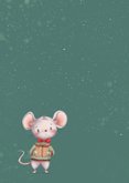 Winterkaart met lieve muis in trui 2