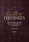 Zakeijke kerstkaart met gouden kerstbal en foliedruk 3