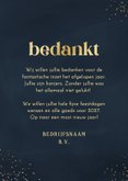 Zakelijk kerstkaartje fotocollage bedankt goudlook 3
