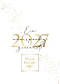 Zakelijke collagejaarskaart collage ‘Best of’ goud sterren 2
