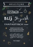 Zakelijke kerst schoolbord tekeningen 3