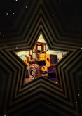 Zakelijke kerstkaart 2026 met foto en ster op achtergrond 2