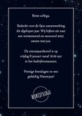 Zakelijke kerstkaart 2027 typografie sterretjes 3