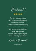 Zakelijke kerstkaart 5-sterren kerst 3
