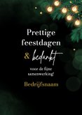 Zakelijke kerstkaart dennentakjes goud sterren 2027 3