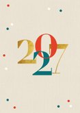 Zakelijke kerstkaart fijne feestdagen 2027 bedankt 2