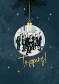 Zakelijke kerstkaart fijne feestdagen 2027 goud sterren 2