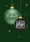 Zakelijke kerstkaart fijne kerst kerstbal fotos sterren 2