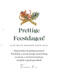 Zakelijke kerstkaart foto kerstbal kerstornament strik goud 3