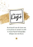 Zakelijke kerstkaart jaartal goud kraft foto sterren 2