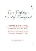 Zakelijke kerstkaart jaartallen typografisch kleurrijk 3
