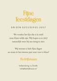 Zakelijke kerstkaart kerstboom goud trend decoratie 3