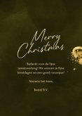 Zakelijke kerstkaart met geschilderde ster en logo 3