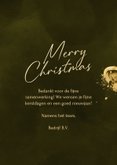 Zakelijke kerstkaart met geschilderde ster en logo 3