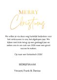 Zakelijke kerstkaart rood watercolour stroken goudlook logo 3