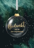 Zakelijke kerstkaart stijlvol 2027 groen goud 2