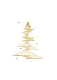 Zakelijke kerstkaart stijlvol goud grafisch sterren 2