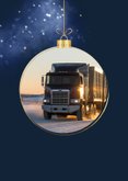 Zakelijke kerstkaart transport foto sparkles internationaal 2