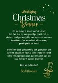 Zakelijke kerstkaart uitnodiging kerstdiner tafel doodle 3