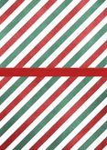 Zakelijke uitnodiging met rode strik kerstdiner medewerkers  Achterkant
