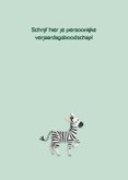 Zebra felicitatiekaart  3