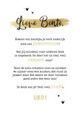 Zomaar kaart dikke kus goud hip foto hartjes 3