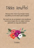 Zomaar kaart foto bloemen hartjes kraft 3