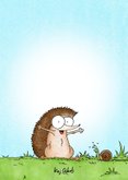 Zomaar kaart met een egeltje die hedgehugs geeft 2
