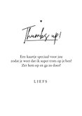 Zomaar kaart trots duim omhoog goed gedaan 3