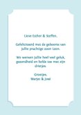 Zoon geboren felicitatie Ballon 3