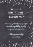 Zwart witte kerstkaart school met eigen foto 3