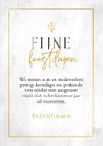 Zwart witte zakelijke kerstkaart ruitjes waterverf goud 3