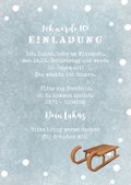 Einladung Winter Kindergeburtstag Schlitten Kaartje2go Einladung Winter Kindergeburtstag Schlitten Kaartje2go