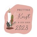 Kerstkaart Met Kaars En Botanische Takjes | Kaartje2go