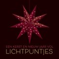 Kerstster Papier LED Rood 60cm 7 Punten Gaatjes | ##shopName