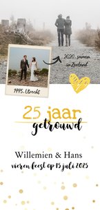 Jubileum - 25 jaar samen foto langwerpig