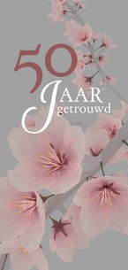 Jubileum 50 jaar getrouwd bloem