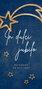 Kerstkaart 'In dulci jubilo' kerstster